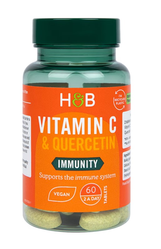 Vitamin C & Quercetin, 60 tablets, Holland & Barrett - Vitax.ro