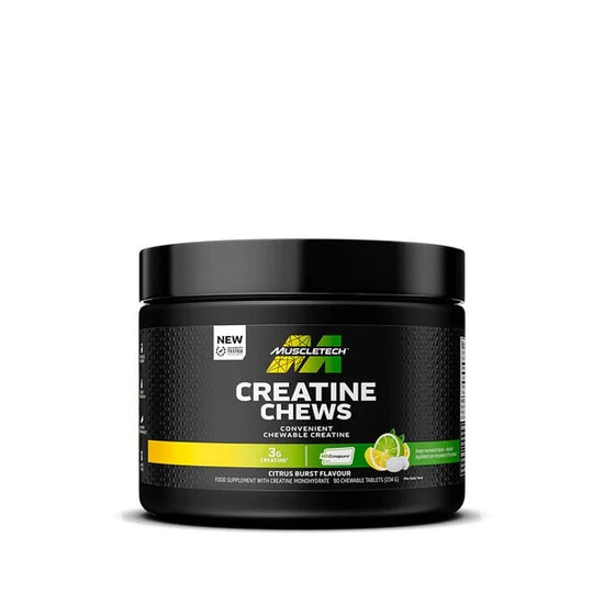 Creatine Chews, Citrus Burst, 90 chewable tablets, MuscleTech - Vitax.ro