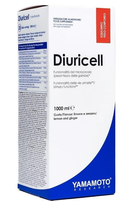 Diuricell, Lemon Ginger, 1000 ml, Yamamoto Nutrition - Vitax.ro