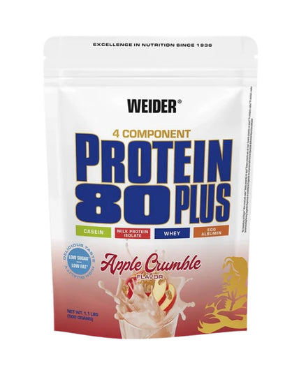 Protein 80 Plus, Apple Crumble, 500g, Weider - Vitax.ro