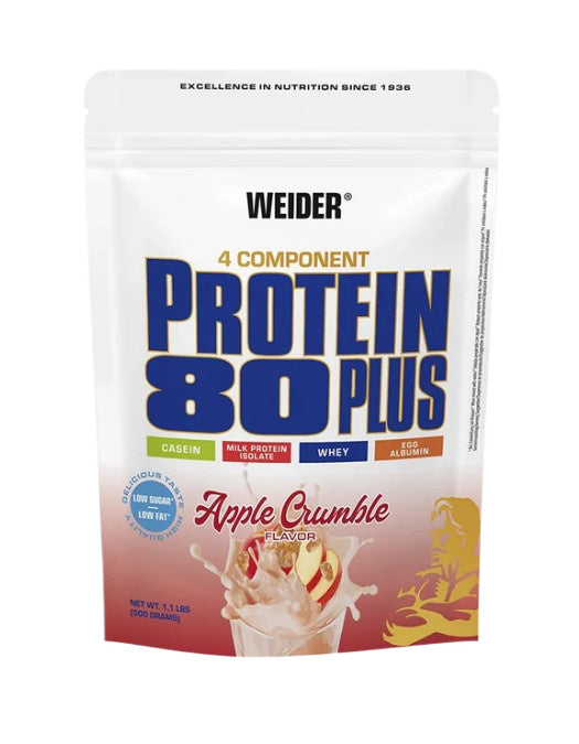Protein 80 Plus, Apple Crumble, 500g, Weider - Vitax.ro
