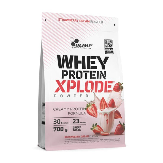 Whey Protein Xplode, Strawberry Dream, 700g, Olimp Nutrition - Vitax.ro