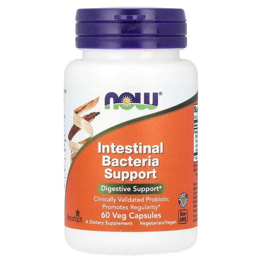 Intestinal Bacteria Support, 60 vcaps, NOW Foods - Vitax.ro