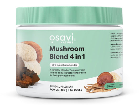 Mushroom Blend 4 in 1, 180g, Osavi - Vitax.ro