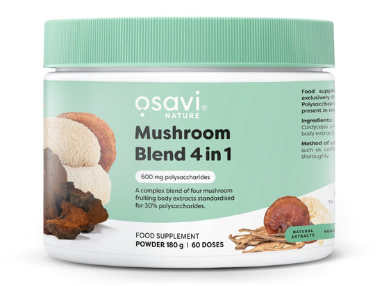 Mushroom Blend 4 in 1, 180g, Osavi - Vitax.ro
