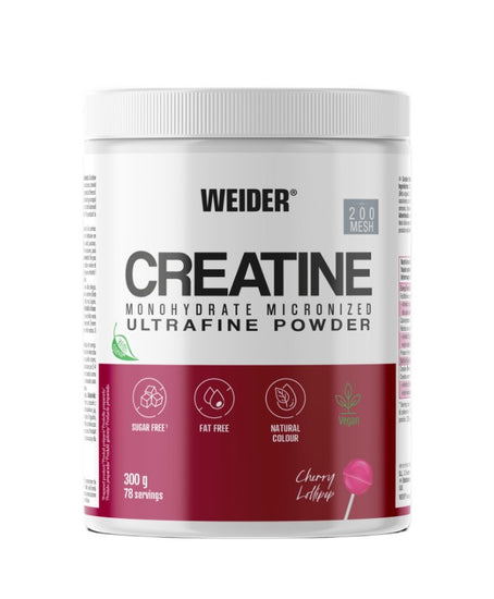Creatine Monohydrate Micronized, Cherry Lollipop, 300g, Weider - Vitax.ro