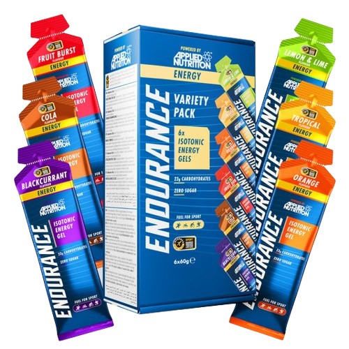 Endurance Isotonic Energy Gel, Variety Pack, 6 x 60g, Applied Nutrition - Vitax.ro