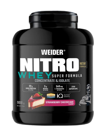 Nitro Whey Super Formula, Strawberry Cheesecake, 908g, Weider - Vitax.ro