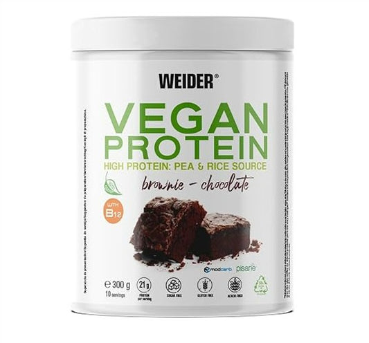 Vegan Protein, Brownie Chocolate, 300g, Weider - Vitax.ro