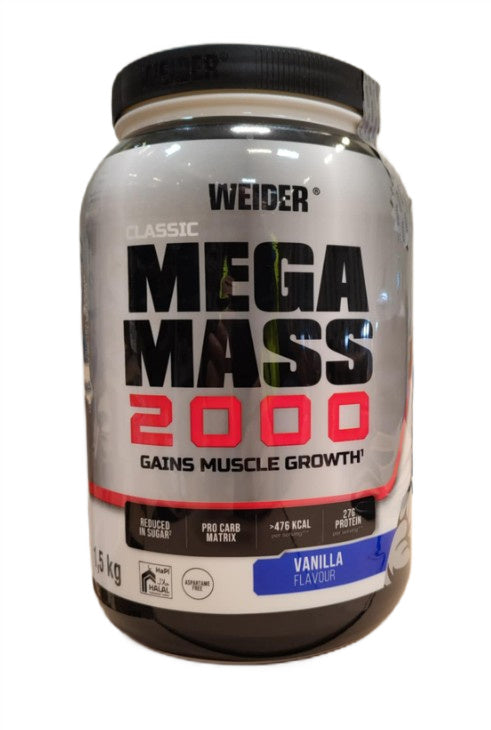 Mega Mass 2000, Vanilla, 1500g, Weider - Vitax.ro