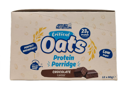 Critical Oats Protein Porridge, Chocolate, 12 x 60g, Applied Nutrition - Vitax.ro