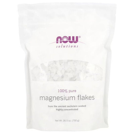 100% Pure Magnesium Flakes, 750g, NOW Foods - Vitax.ro