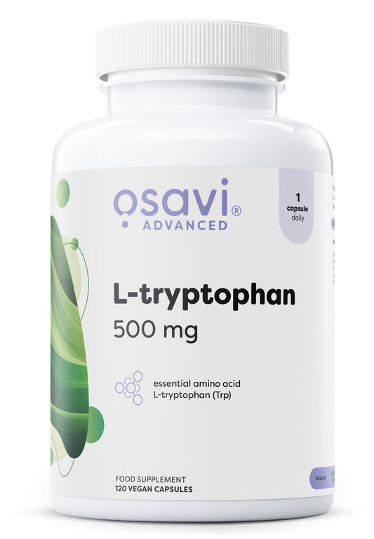 L-tryptophan, 500mg, 120 vegan caps, Osavi - Vitax.ro
