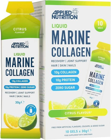 Liquid Marine Collagen, Citrus, 10 x 30g, Applied Nutrition - Vitax.ro