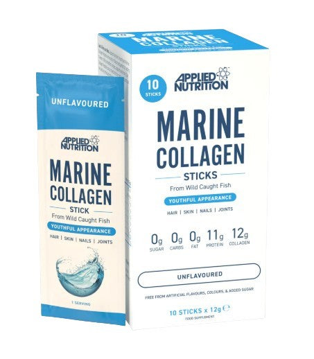 Marine Collagen Sticks, Unflavoured, 10 x 12g, Applied Nutrition - Vitax.ro
