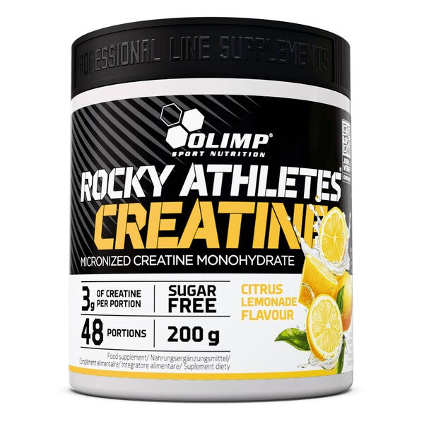 Rocky Athletes Creatine, Citrus Lemonade, 200g, Olimp Nutrition - Vitax.ro