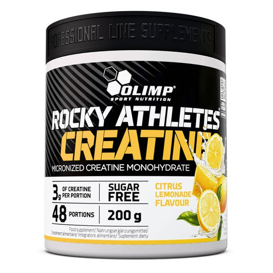 Rocky Athletes Creatine, Citrus Lemonade, 200g, Olimp Nutrition - Vitax.ro
