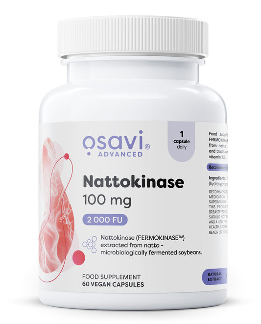 Nattokinase, 100 mg, 60 vegan caps, Osavi - Vitax.ro