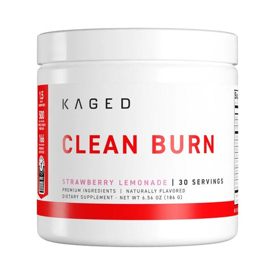 Clean Burn Powder, Strawberry Lemonade, 186g, Kaged Muscle - Vitax.ro