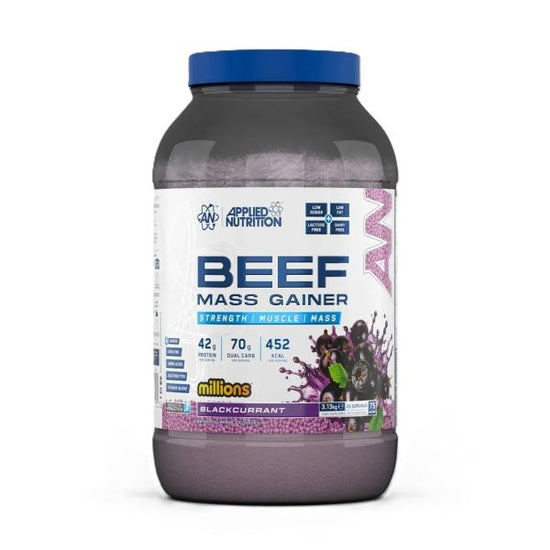 Beef Mass Gainer, Millions Blackcurrant, 3130g, Applied Nutrition - Vitax.ro