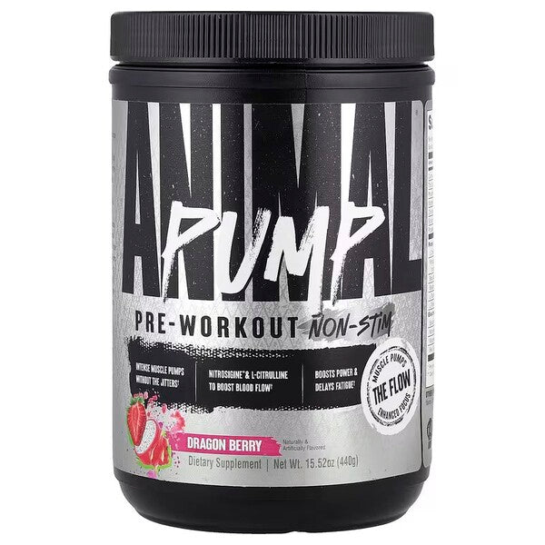 Pump Pre-Workout Non-Stim, Dragon Berry, 440g, Universal Nutrition - Vitax.ro