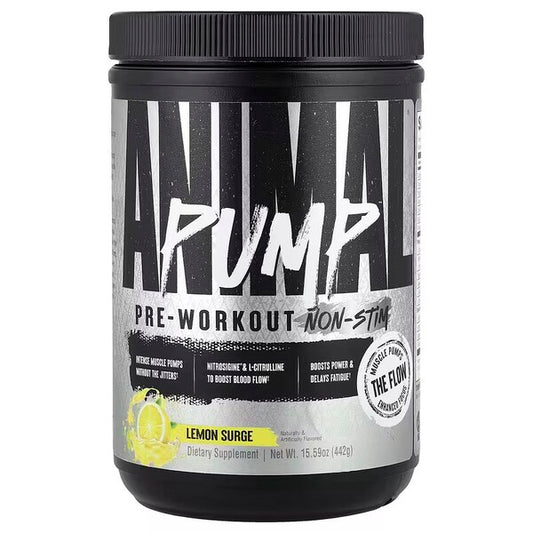Pump Pre-Workout Non-Stim, Lemon Surge, 442g, Universal Nutrition - Vitax.ro
