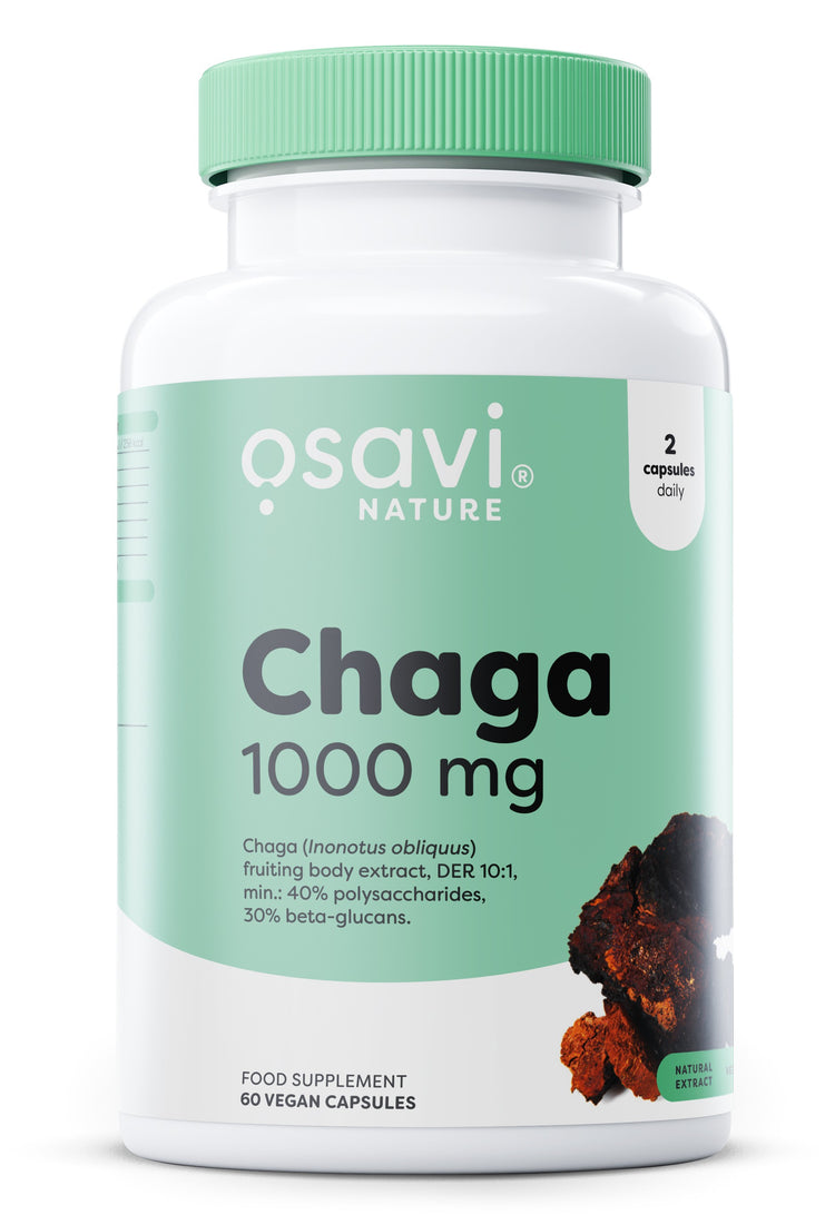 Chaga, 1000mg, 60 vegan caps, Osavi - Vitax.ro