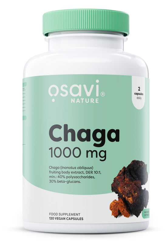 Chaga, 1000mg, 120 vegan caps, Osavi - Vitax.ro