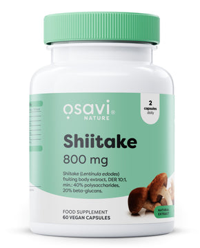 Shiitake, 800mg, 60 vegan caps, Osavi - Vitax.ro