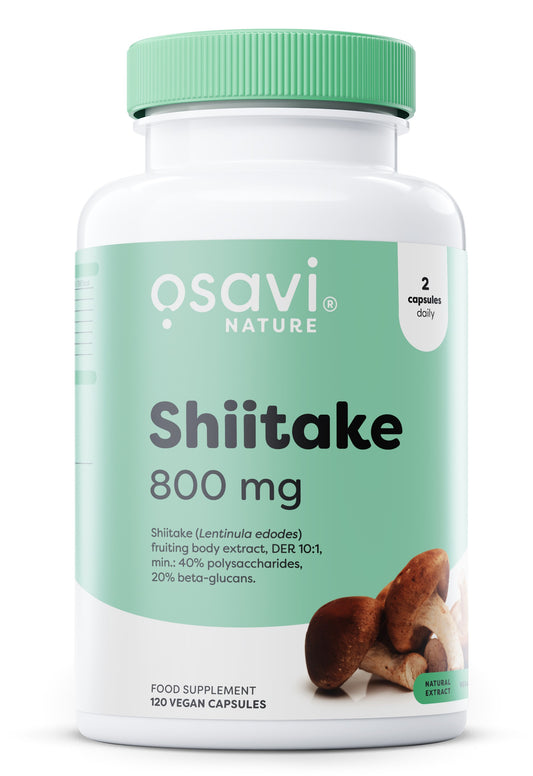 Shiitake, 800mg, 120 vegan caps, Osavi - Vitax.ro