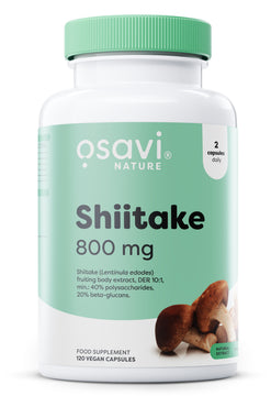 Shiitake, 800mg, 120 vegan caps, Osavi - Vitax.ro