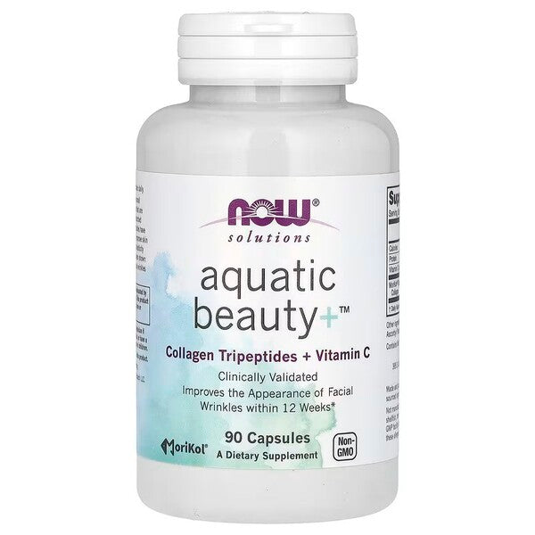 Aquatic Beauty+, 90 caps, NOW Foods - Vitax.ro