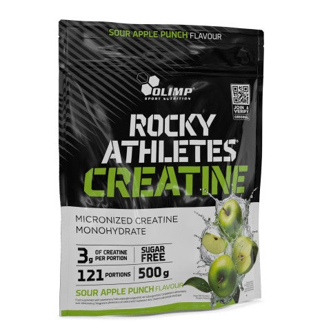 Rocky Athletes Creatine, Sour Apple Punch - 500g - Vitax.ro