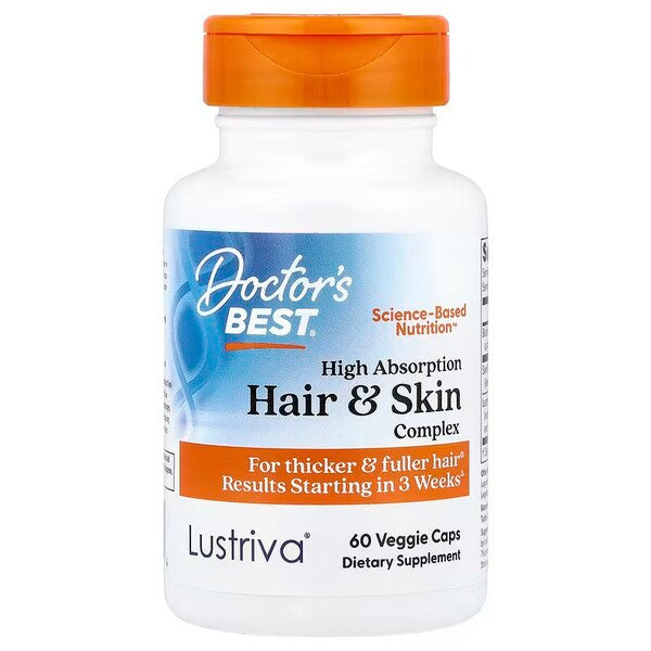 High Absorption Hair & Skin Complex, 60 vaps, Doctor's Best - Vitax.ro