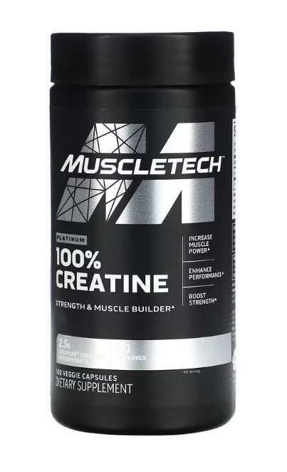 Platinum 100% Creatine, 100 vcaps, MuscleTech - Vitax.ro