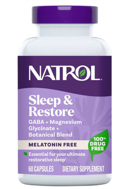 Sleep & Restore Melatonin Free, 60 caps, Natrol - Vitax.ro