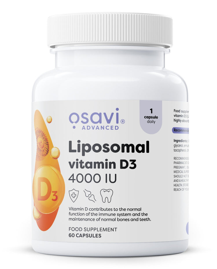 Liposomal Vitamin D3, 4000 IU, 60 caps, Osavi - Vitax.ro
