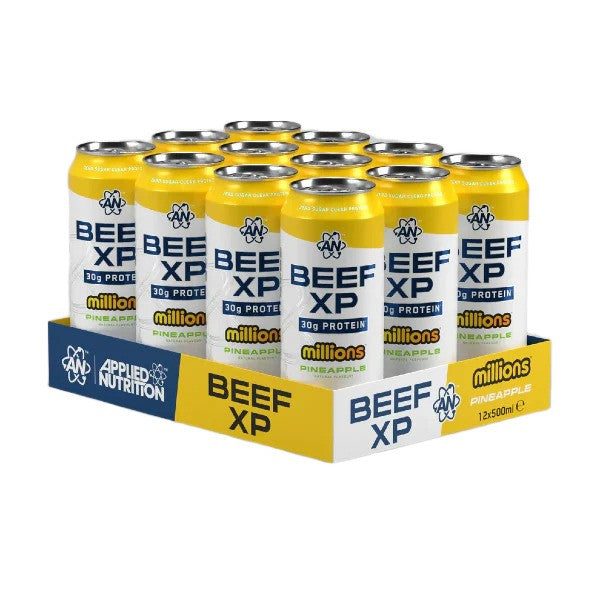 Beef XP Cans, Millions Pineapple, 12 x 500 ml, Applied Nutrition