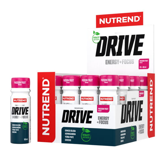 Drive Shot, Passion Fruit, 20 x 60 ml, Nutrend - Vitax.ro