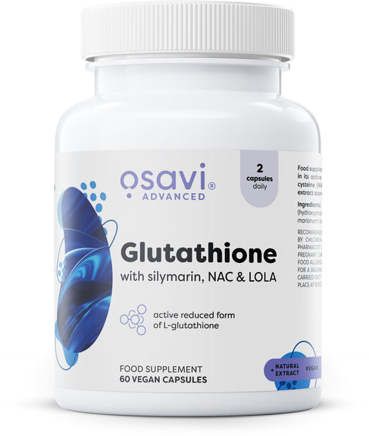Glutathione with Silymarin, NAC & LOLA - 60 vegan caps - Vitax.ro