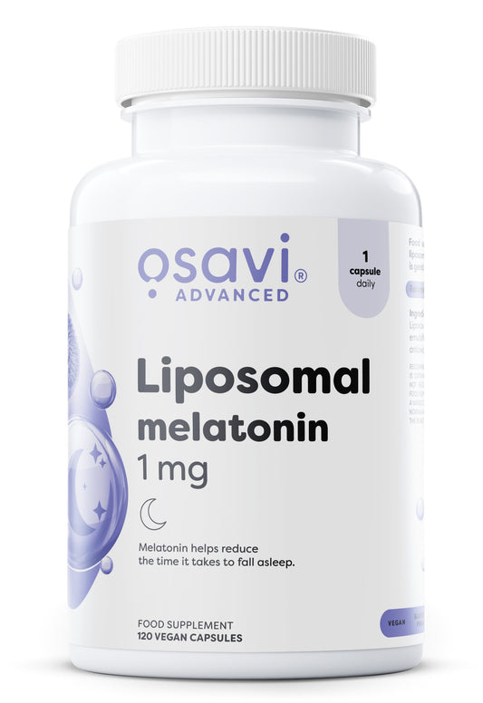 Liposomal Melatonin, 1 mg - 120 vegan caps - Vitax.ro