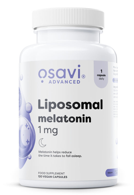 Liposomal Melatonin, 1 mg - 120 vegan caps - Vitax.ro