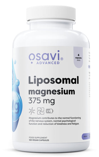 Liposomal Magnesium, 375 mg - 120 vegan caps - Vitax.ro