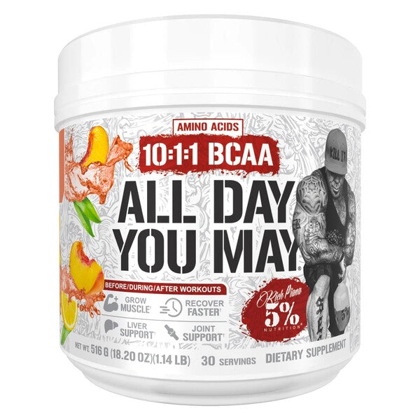AllDayYouMay - Legendary Series, Peach Tea, 516g, 5% Nutrition - Vitax.ro