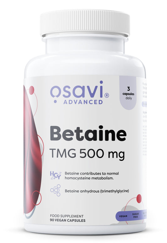 Betaine, TMG 500mg - 90 vegan caps - Vitax.ro