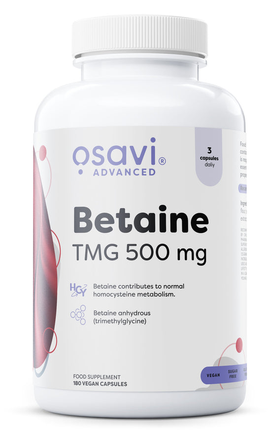 Betaine, TMG 500mg - 180 vegan caps - Vitax.ro