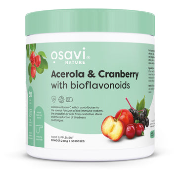 Acerola & Cranberry with Bioflavonoids, 240g, Osavi