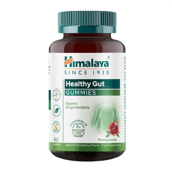 Healthy Gut Gummies, Natural Strawberry, 60 gummies, Himalaya Herbal - Vitax.ro