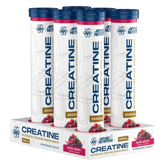 Creatine Monohydrate Effervescent Tablets, Mixed Berry, 6 x 16 tabs, Applied Nutrition | Vitax.ro