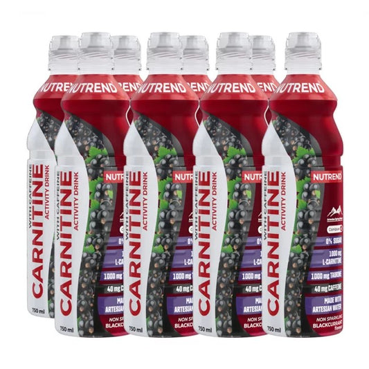 Carnitine Activity Drink with Caffeine, Non Sparkling Blackcurrant, 8 x 750 ml, Nutrend